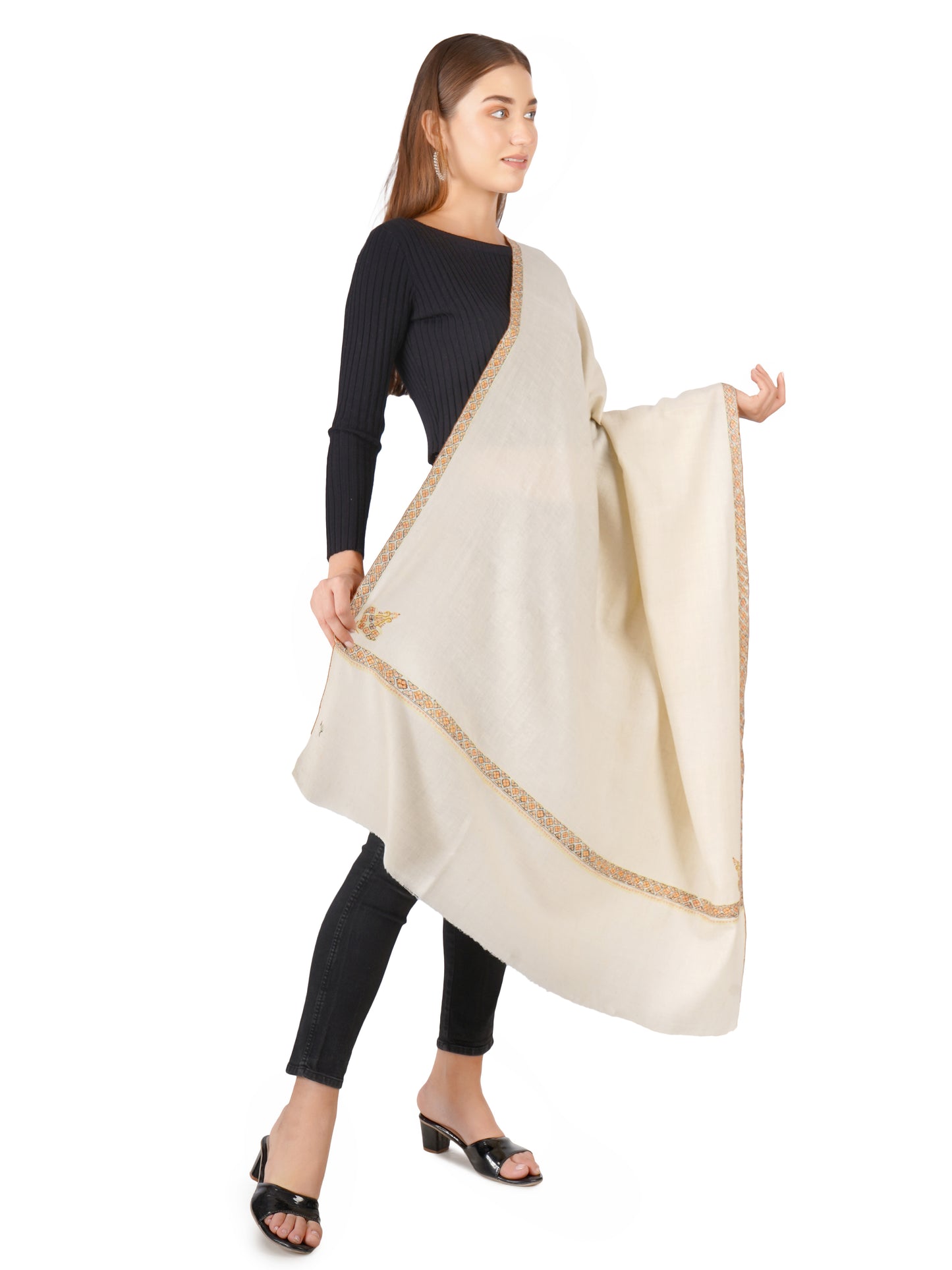 Pashmina Shawl: Elegant Grace for Timeless Style - Off White