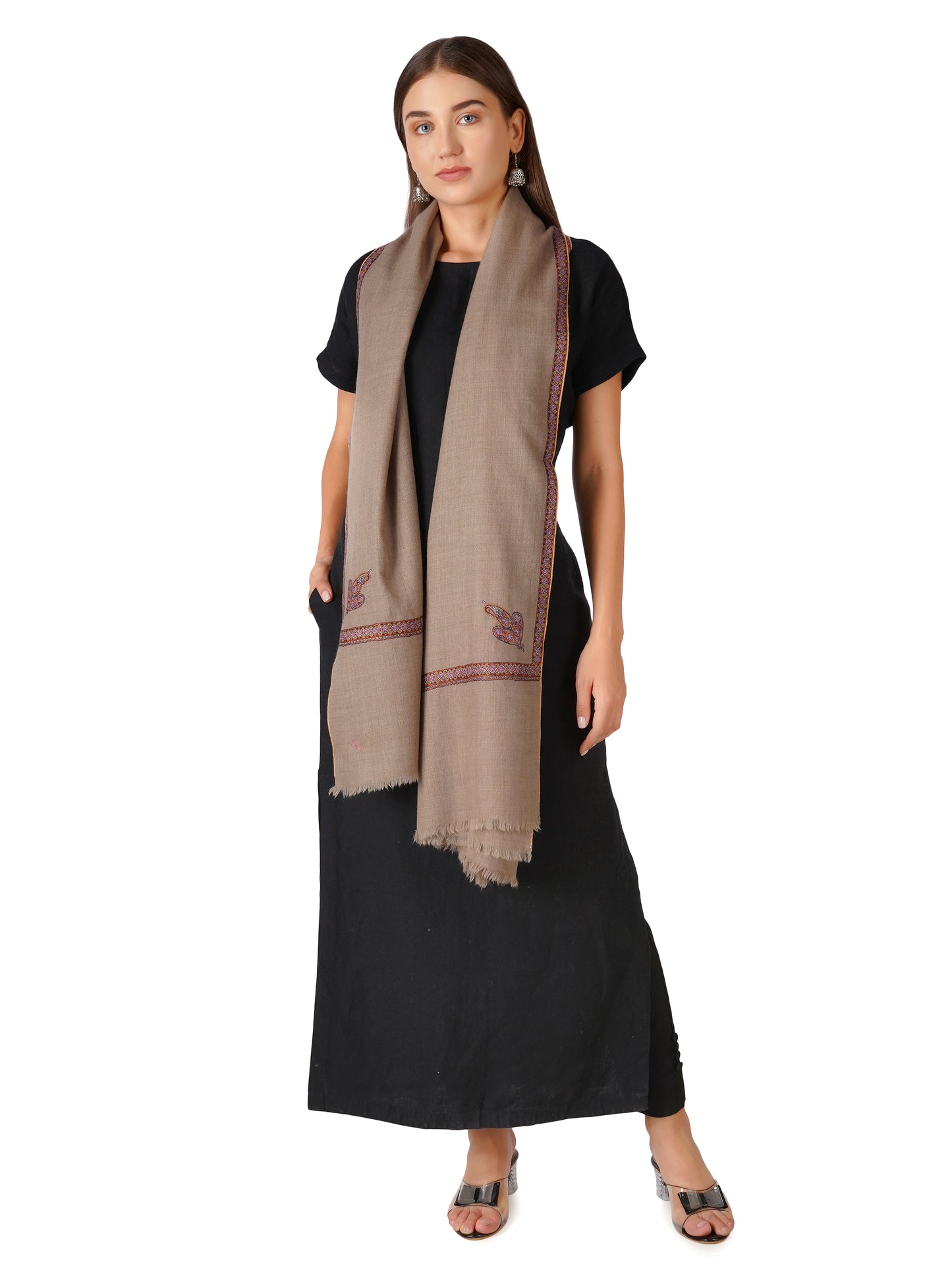 Handcrafted Pashmina Shawl – Perfect for Any Occasion - Natural Toosh