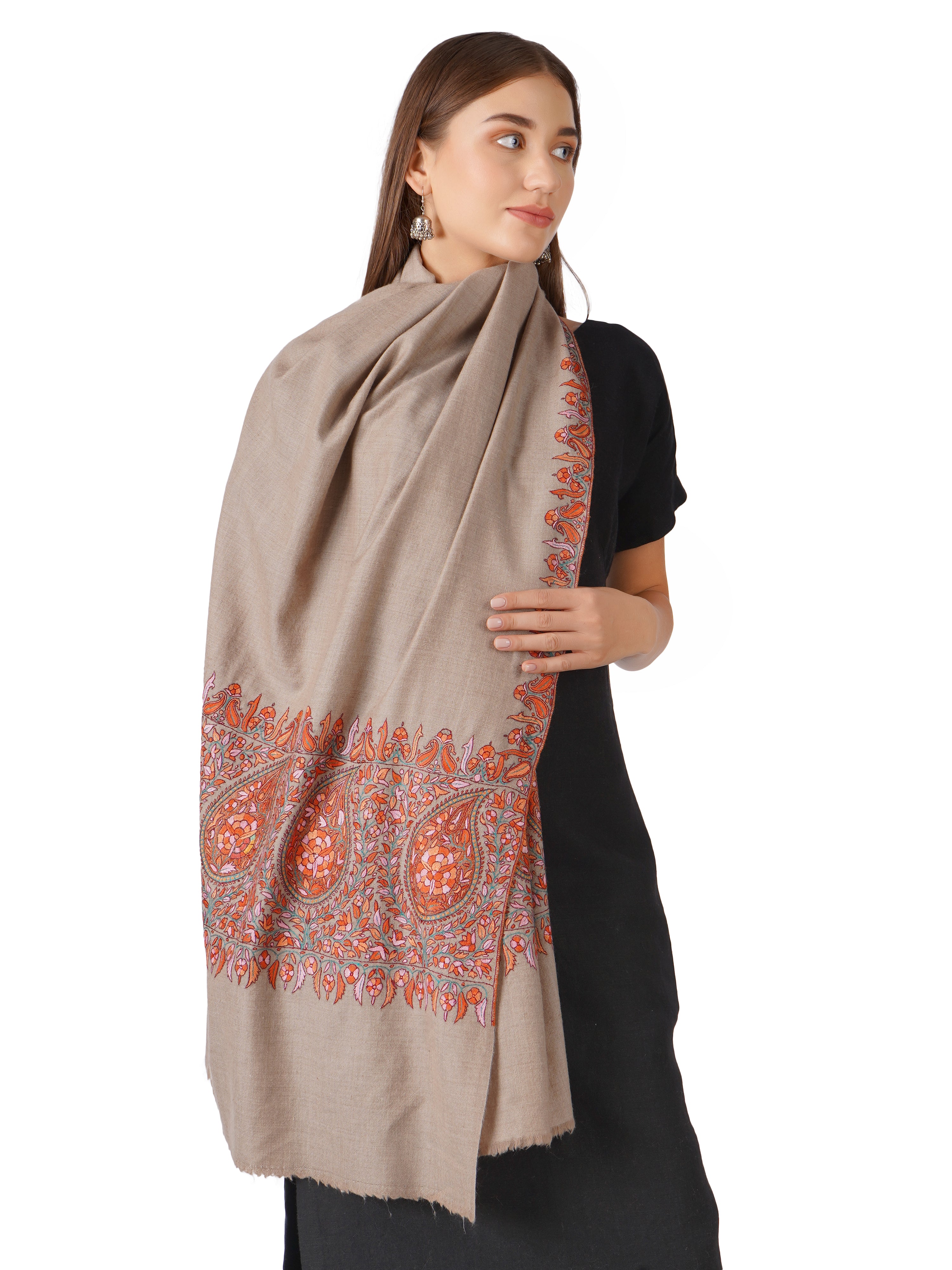 Natural Cashmere popular Shawls | 28 x 80 Inch | Tibet Nepal Arts