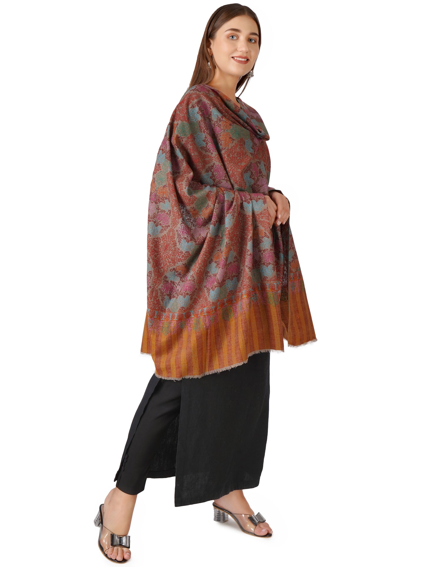 Elegant Pashmina Shawl – Unmatched Style - Natural Toosh