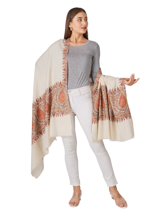 Fashionable Pashmina Shawl – Elevate Your Style - Off White