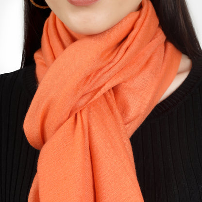 Brunt Orange Cashmere Scarf