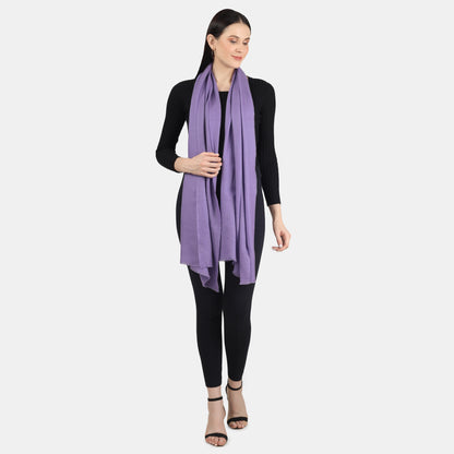 Purple Cashmere Scarf