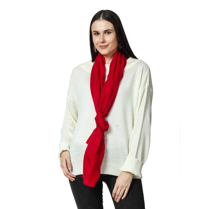 Red Cashmere Scarf