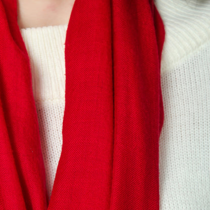 Red Cashmere Scarf