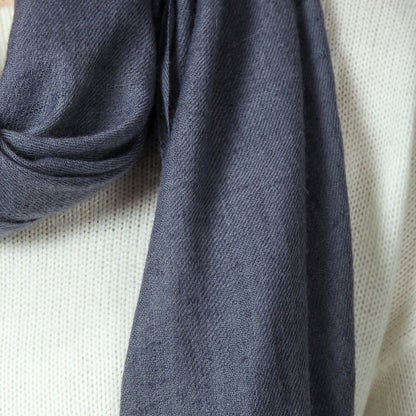 Gray Cashmere Scarf