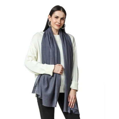 Gray Cashmere Scarf