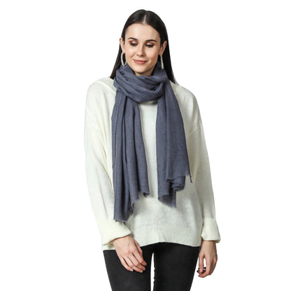 Gray Cashmere Scarf