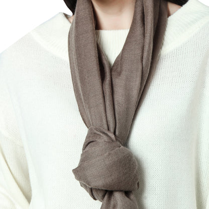 Brown Cashmere Scarf